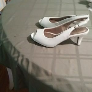 Brand new peep toe slingback heels